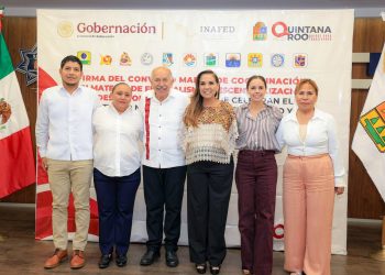 Ana Paty Peralta firma el Convenio de Coordinación en Materia de Federalismo Descentralización y Desarrollo Municipal