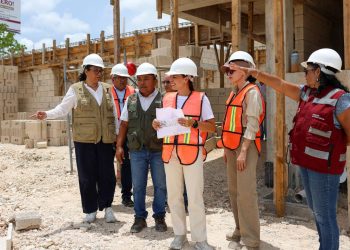 Ana Paty Peralta, realizó un recorrido de supervisión en la construcción del Hospital de Bienestar Animal