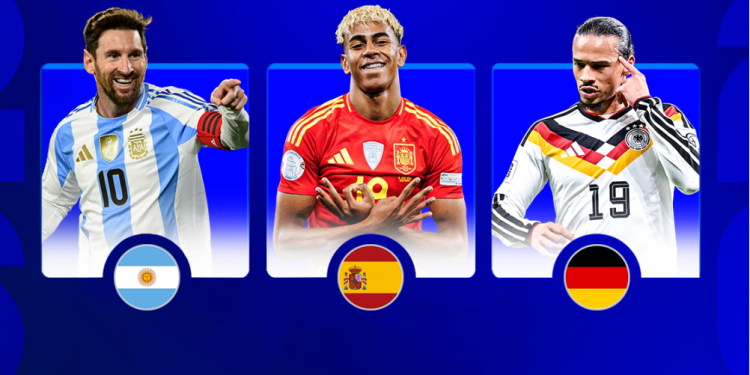 Plantillas favoritas rumbo al Mundial 2026 con Argentina, Brasil y España