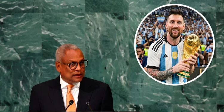 El presidente de Cabo Verde planea obsequiarle a Messi una camiseta especial