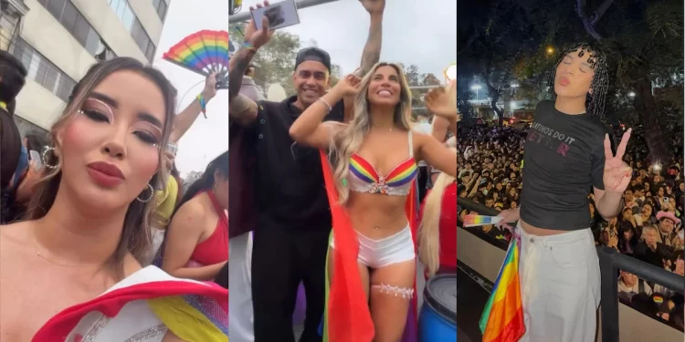 Figuras del entretenimiento participaron en la Marcha del Orgullo 2026 en Lima
