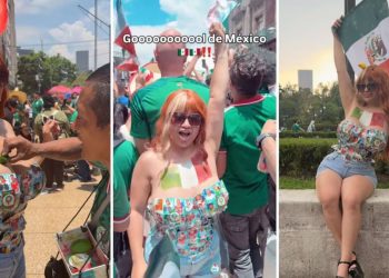 Aficionada mexicana crea atrevido outfit con estampas del Mundial 2026 y se vuelve viral