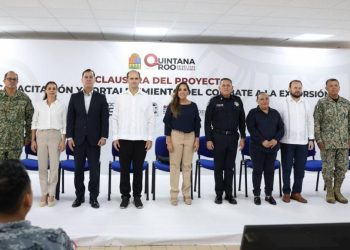 Ana Paty Peralta y Mara Lezama fortalecen estrategia contra la extorsion en Quintana Roo