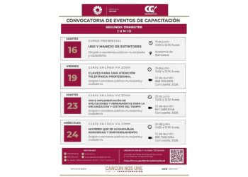 Ayuntamiento de Benito Juárez anuncia cursos gratuitos para las y los cancunenses