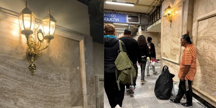 Candelabros del Metro CDMX se vuelven virales usuarios comparan estacion Hidalgo con Bridgerton