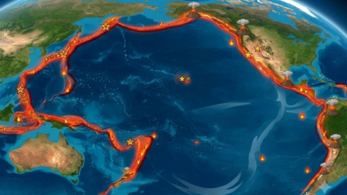 Cinco sismos sacuden distintos puntos del Cinturon de Fuego