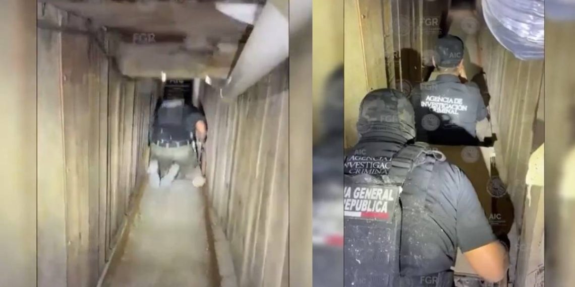 Descubren narcotunel de 265 metros entre Tijuana y Estados Unidos era utilizado para trafico de drogas y armas