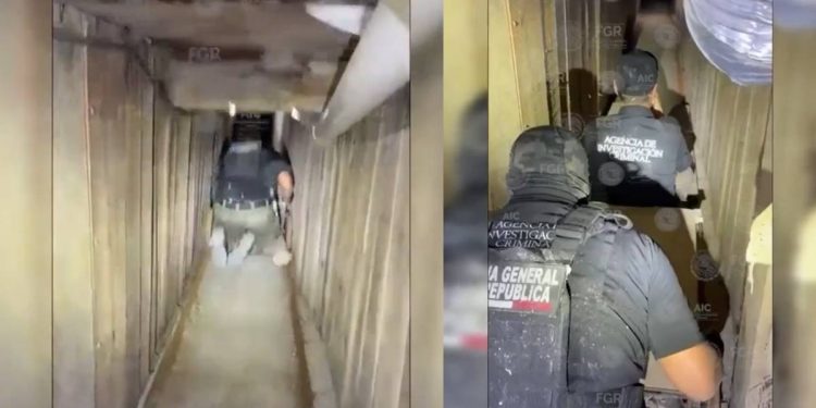 Descubren narcotunel de 265 metros entre Tijuana y Estados Unidos era utilizado para trafico de drogas y armas