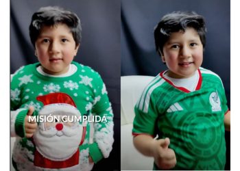 Encuentran a Santi, el niño viral del suéter navideño y fan de la Selección Mexicana
