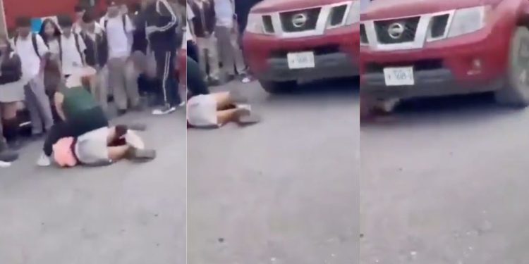 Golpean y atropellan a alumna afuera de una secundaria en Lagos de Moreno