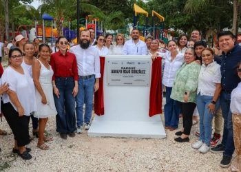 Gracias al Presupuesto Participativo renuevan el parque Adolfo Rojo Gonzalez en Cancun