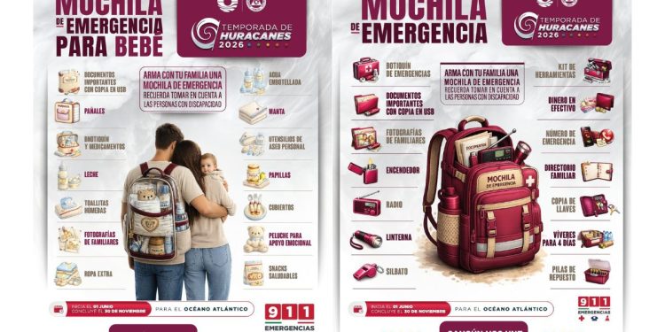 Protección Civil invita a las y los cancunenses a prepararse ante la temporada de huracanes