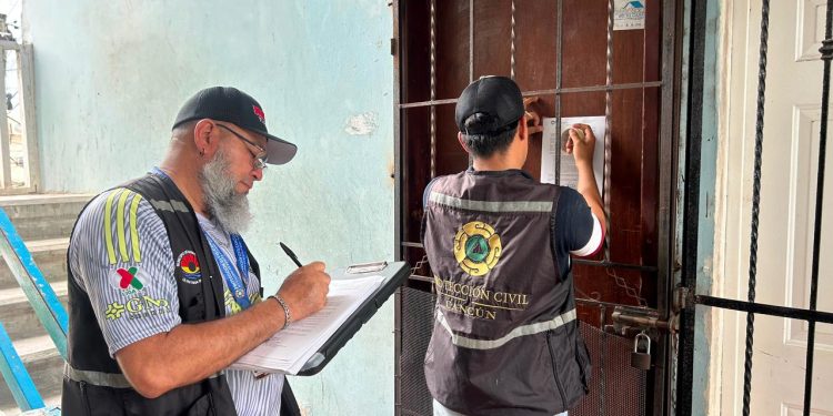 Protección Civil realiza operativo preventivo en 68 edificios de la SM 77 de Cancún