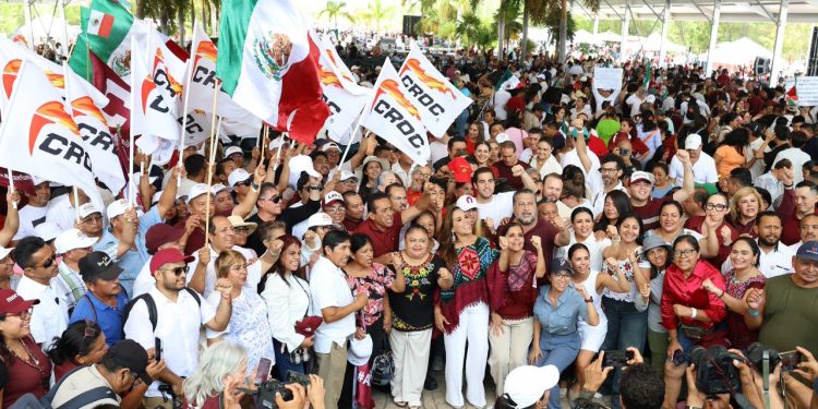 Ana Paty Peralta, participó en el acto conmemorativo por el segundo aniversario del triunfo electoral de la Presidenta de México, la Dr. Claudia Sheinbaum Pardo