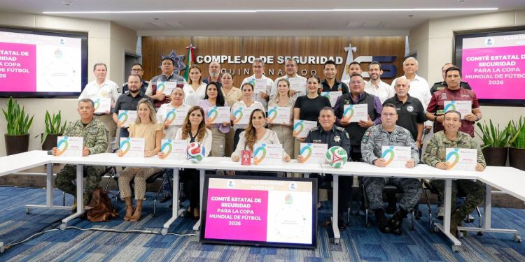 Realizan “Comité Estatal de Seguridad para la Copa Mundial de Futbol 2026”