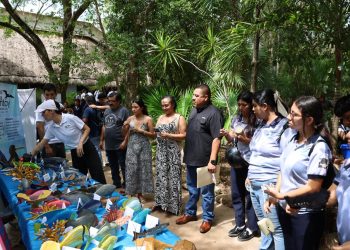 Realizan la 7ª. Feria Ambiental en el Parque Ecológico Kabah