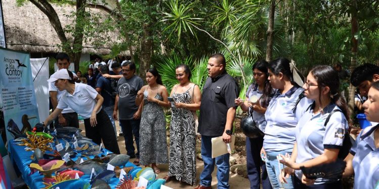 Realizan la 7ª. Feria Ambiental en el Parque Ecológico Kabah