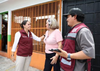 Ana Paty Peralta, supervisó las acciones preventivas de desazolve en la Supermanzana 505