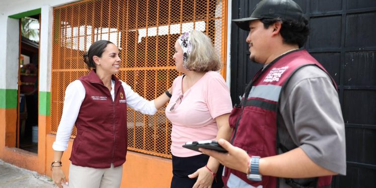 Ana Paty Peralta, supervisó las acciones preventivas de desazolve en la Supermanzana 505
