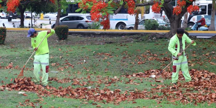 Ana Paty Peralta, supervisó trabajos de mantenimiento de la infraestructura pluvial a cargo de la Dirección General de Servicios Públicos