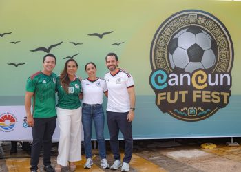 Todo listo para el Cancún Fut Fest, en Malecón Tajamar