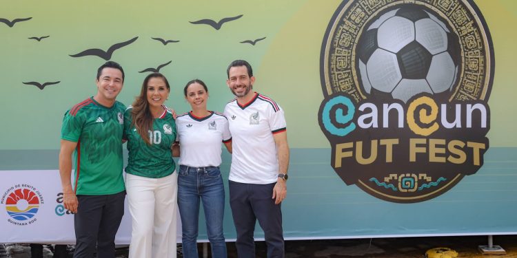 Todo listo para el Cancún Fut Fest, en Malecón Tajamar