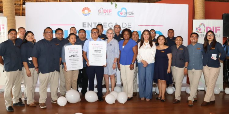 (DIF) Benito Juárez entregó el distintivo “Contra la Trata de Personas” a los hoteles del Grupo Sunset