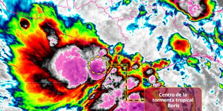 Emiten alerta preventiva por el avance de la tormenta tropical “Boris”