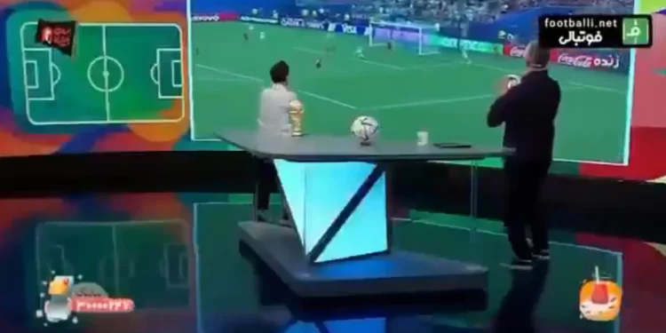 Escena impactante en TV de Irán durante el final del Mundial