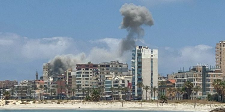 Bombardeo israelí en Líbano deja nueve muertos y decenas de heridos