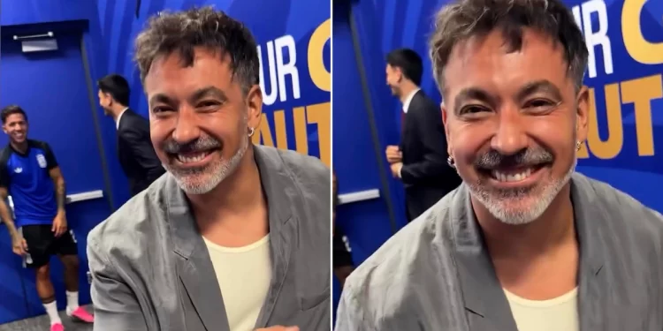 El baile del Pocho Lavezzi en los festejos de Argentina en el Mundial