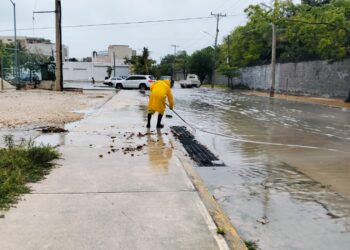 Realiza Ayuntamiento de BJ acciones integrales ante lluvias en Cancún