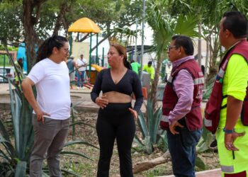 Realiza Ayuntamiento de BJ mantenimiento urbano en distintos puntos de la ciudad