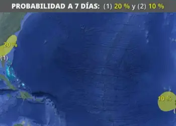 Quintana Roo mantiene vigilancia sobre dos zonas de baja presión en el Atlántico