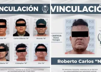 FGE vincula a siete hombres por presuntos delitos de narcomenudeo en Benito Juárez