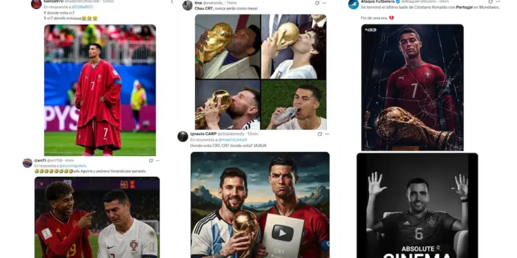 Memes y emociones tras la eliminación de Portugal del Mundial