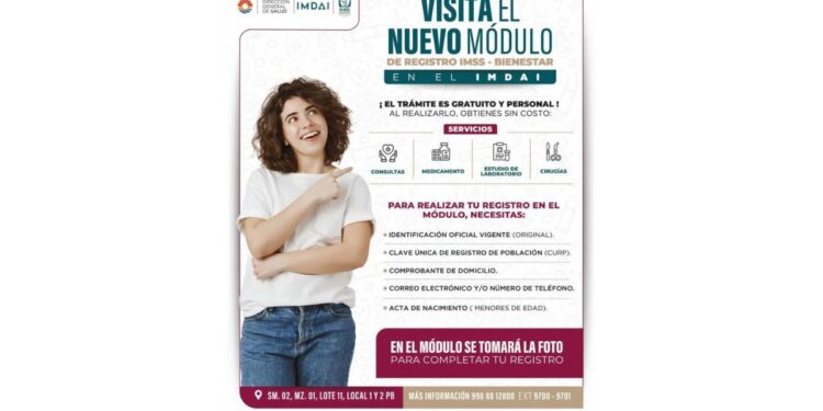 Abren nuevo módulo para registros al IMSS-Bienestar de Cancún