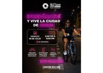 Alistan segunda edición de “Paseo Cancunense Nocturno” en Cancún