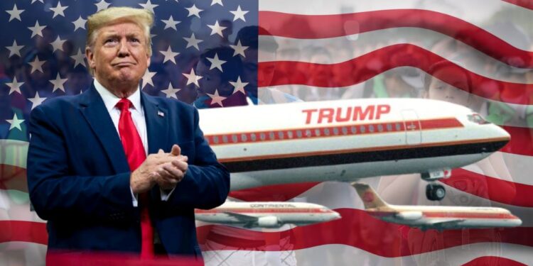 Donald Trump quiere crear su propia aerolínea para deportar migrantes ¡Así funcionaría!