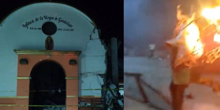 EXPLOSIÓN dentro de una iglesia en Cocula, Guerrero deja 3 muertos y más de 30 heridos