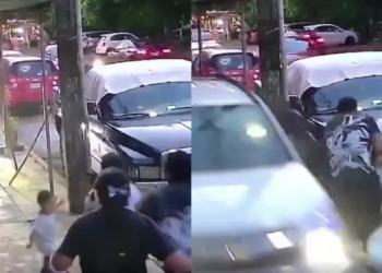 El incidente ocurrió el pasado 10 de julio y quedó registrado por una cámara de videovigilancia. L