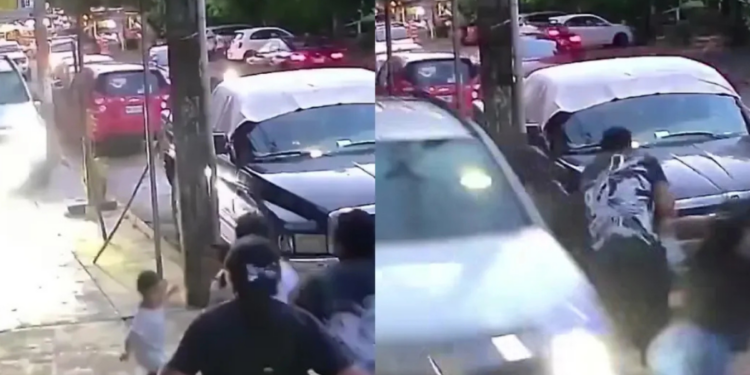 El incidente ocurrió el pasado 10 de julio y quedó registrado por una cámara de videovigilancia. L