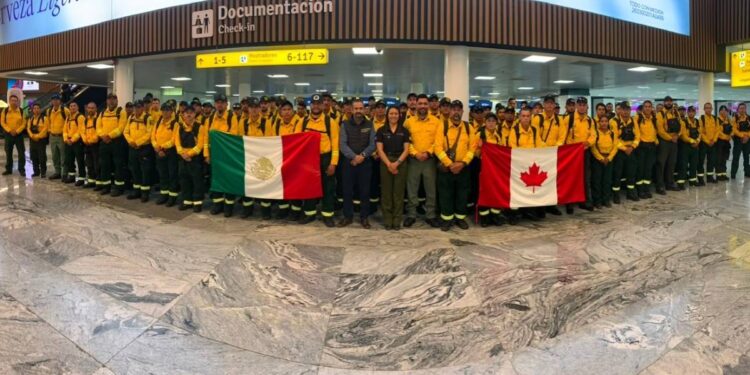 Mexico envia 104 especialistas a Canada para combatir incendios forestales