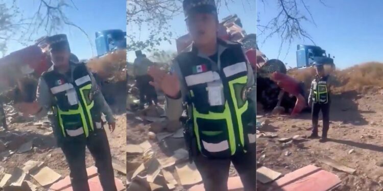 «No estoy haciendo rapiña, estoy esperando para agarrar» mujer pelea con Guardia Nacional tras ser descubierta robando