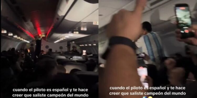 Piloto español juega BROMA a argentinos; les hace creer que ganaron el Mundial
