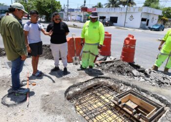 Dirección General de Servicios Públicos realizó trabajos en la SM 247 y 231 de Cancún