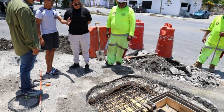 Dirección General de Servicios Públicos realizó trabajos en la SM 247 y 231 de Cancún