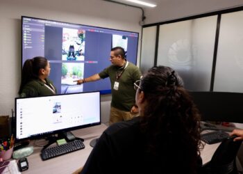 Centro de Monitoreo de Vigilancia de las Unidades Verdes atiende a las y los cancunenses