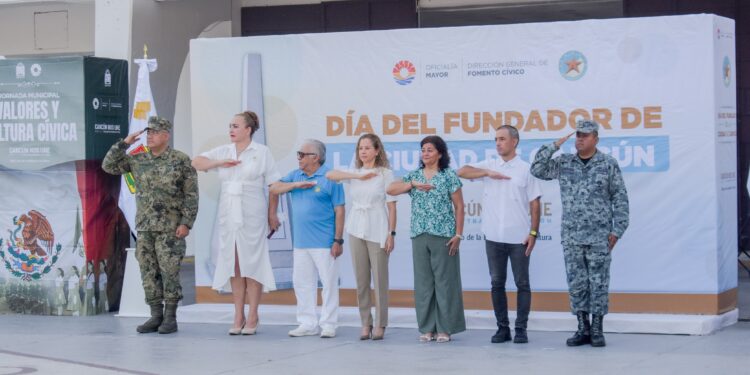 Conmemoran el Día del Fundador de la Ciudad de Cancún