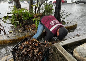 Ayuntamiento de Benito Juárez realiza operativo ante las lluvias en Cancún